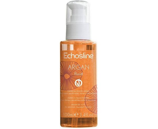 Флюид с аргановым маслом для волос Echosline Vegan Argan Oil Fluid, 100 ml, изображение 2