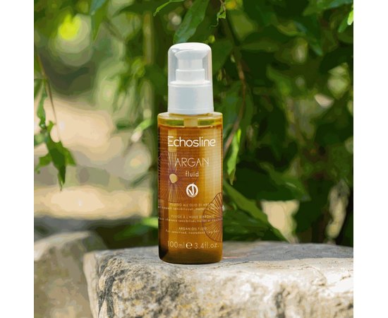 Флюид с аргановым маслом для волос Echosline Vegan Argan Oil Fluid, 100 ml, изображение 3