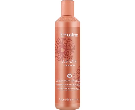 Шампунь для поврежденных волос с аргановым маслом Echosline Vegan Argan Shampoo