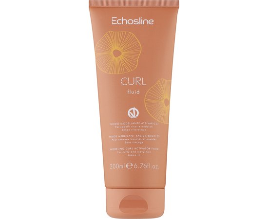 Моделирующий флюид для вьющихся волос Echosline Vegan Curl Fluid, 200 ml