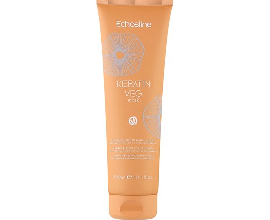 Маска с кератином для окрашенных и поврежденных волос Echosline Vegan Keratin Restructuring Mask