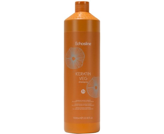Шампунь з кератином для пошкодженого волосся Echosline Vegan Keratin Restructuring Shampoo, фото _ab__is.image_number.default