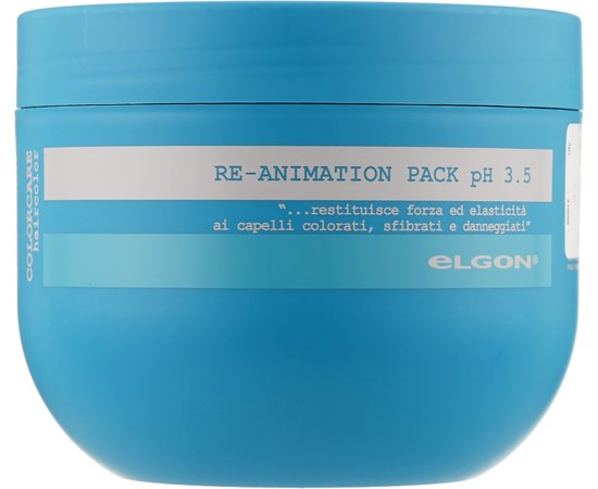 Відновлювальна маска для пошкодженого волосся Elgon Colorcare Re-Animation Pack pH 3.5, фото _ab__is.image_number.default
