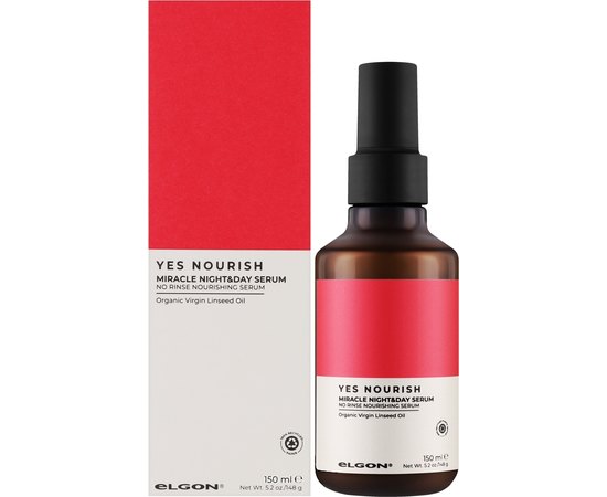 Сироватка для живлення волосся День і ніч Elgon Yes Nourish Miracle Night & Day Serum, 150 ml, фото _ab__is.image_number.default