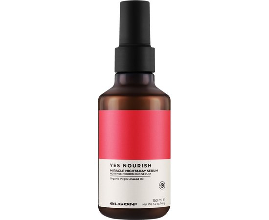 Сыворотка для питания волос День и ночь Elgon Yes Nourish Miracle Night & Day Serum, 150 ml