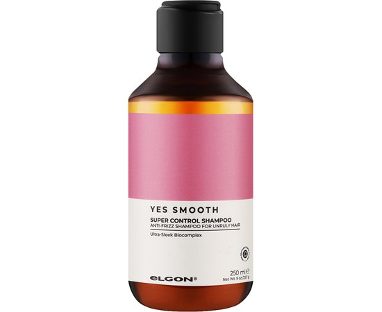 Шампунь для неслухняного волосся Elgon Yes Smooth Super Control Shampoo, фото 