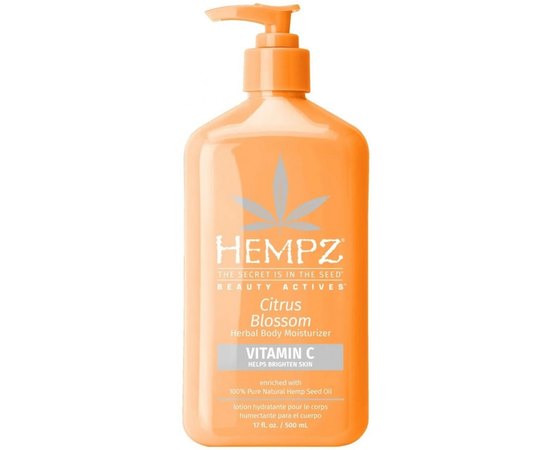 Молочко с витамином С Цветы Цитруса Hempz Citrus Blossom Herbal Body Moisturizer with Brightening Vitamin C, изображение 2