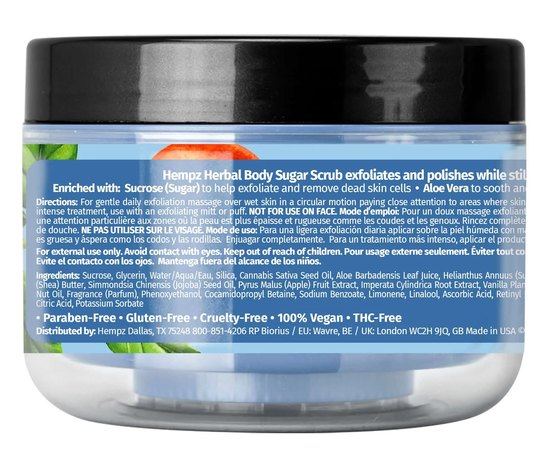 Скраб цукровий Потрійне зволоження Hempz Triple Moisture Fresh Citrus Herbal Sugar Scrub, 176 g, фото _ab__is.image_number.default