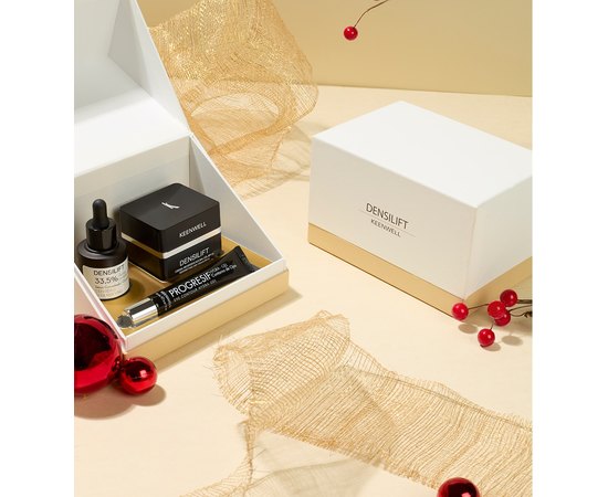 Набор лифтинг и восстановления упругости (дневной крем+сыворотка+гель для глаз) Keenwell Densilift, изображение 2