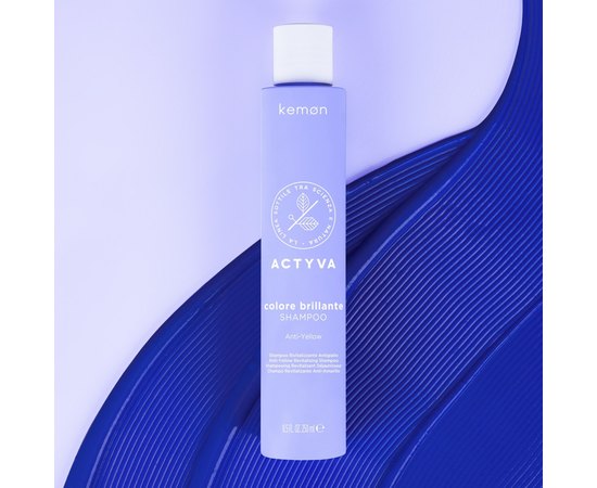 Шампунь з фіолетовим пігментом для холодного блонду Kemon Actyva Colore Brillante Anti-Yellow Shampoo, 250 ml, фото _ab__is.image_number.default