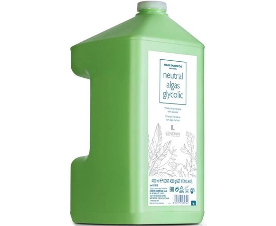 Шампунь увлажняющий гликолевый с водорослями Lendan Algas Glycolic Neutral Shampoo, изображение 4
