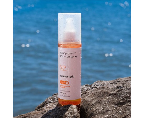Сонцезахисний спрей для тіла Mesoestetic Mesoprotech Body Sun Spray SPF 50+, 200 ml, фото _ab__is.image_number.default