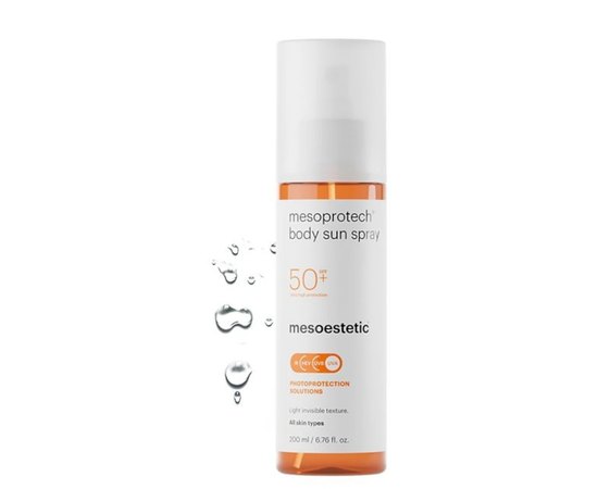 Сонцезахисний спрей для тіла Mesoestetic Mesoprotech Body Sun Spray SPF 50+, 200 ml, фото _ab__is.image_number.default