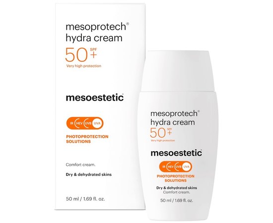 Увлажняющий солнцезащитный крем для лица Mesoestetic Mesoprotech Hydra Cream SPF50+, 50 ml