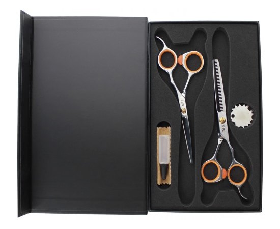 Набор профессиональных парикмахерских ножниц SPL 91055-02 5,5", изображение 2