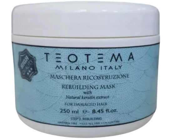 Маска восстанавливающая для волос Teotema Professional, изображение 3