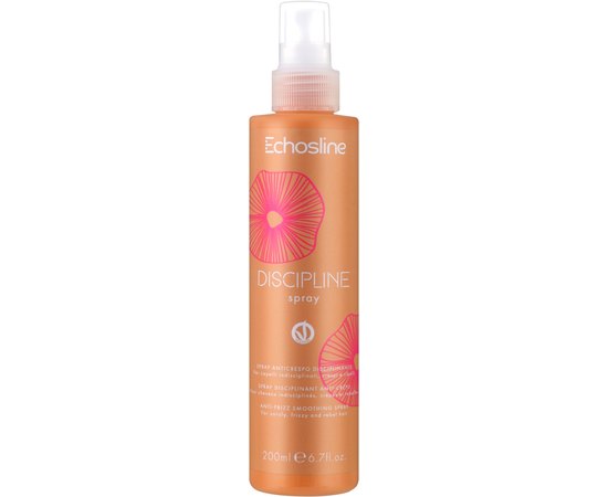 Дисциплінуючий розгладжуючий спрей Echosline Vegan Discipline Anti-Frizz Smoothing Spray, 200 ml, фото 