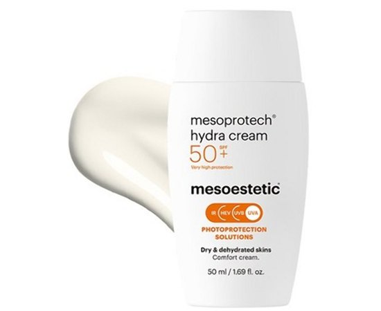 Увлажняющий солнцезащитный крем для лица Mesoestetic Mesoprotech Hydra Cream SPF50+, 50 ml, изображение 2