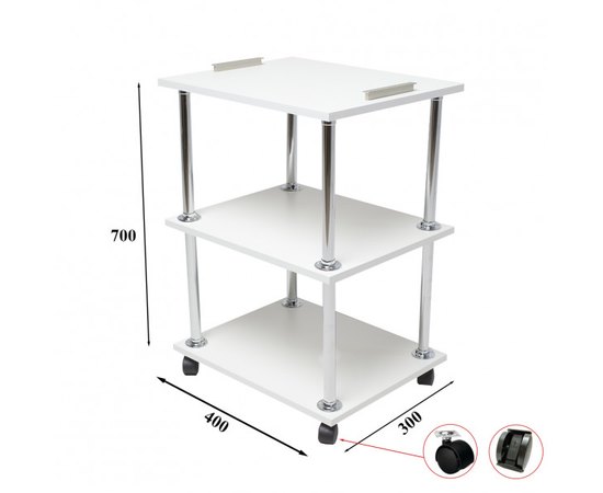 Тележка косметологическая Ukrestet UK-101, изображение 2