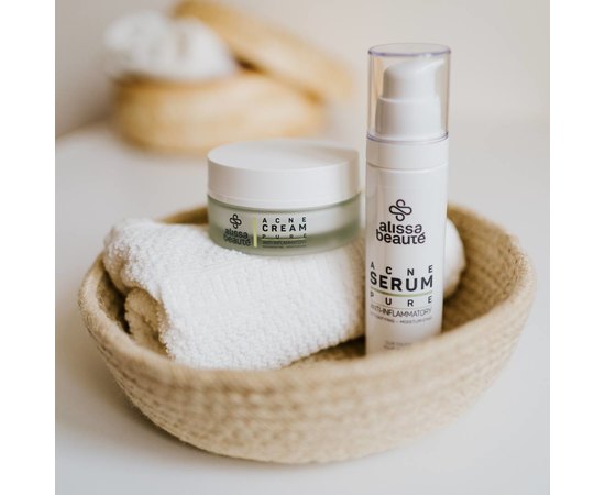 Противовоспалительная успокаивающая гелевая сыворотка Alissa Beaute Pure Skin Acne Serum, 50 ml, изображение 2