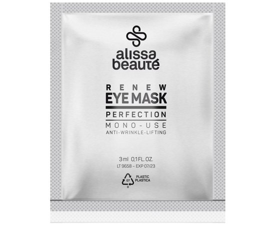 Тканинні патчі з ліфтинго-дренажним ефектом Alissa Beaute Renew Eye Mask, 1 пара, фото 