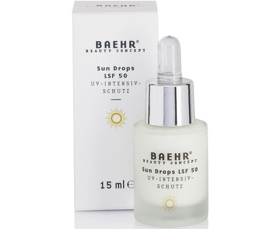 Сонцезахисні краплі Baehr Sun Drops SPF 50, 15 ml, фото 