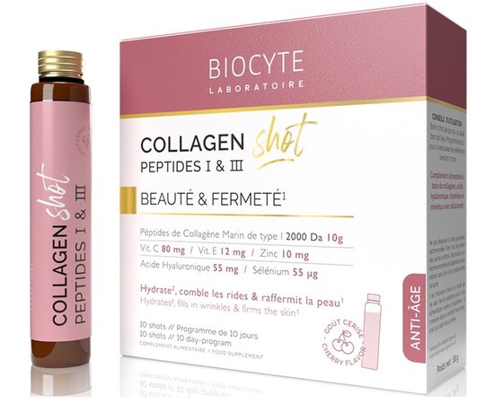 Диетическая добавка в форме шота Biocyte Collagen Shot, 10 шт