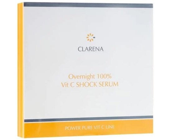 Ночная сыворотка Шоковая терапия с 100% витамином C Clarena Pure Vit C Overnight 100% Vit C Shock Serum, 10x3 ml