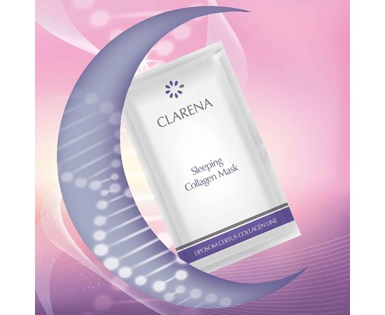 Энергетическая ночная кремовая маска Clarena Sleeping Collagen Mask, 5 ml, изображение 2