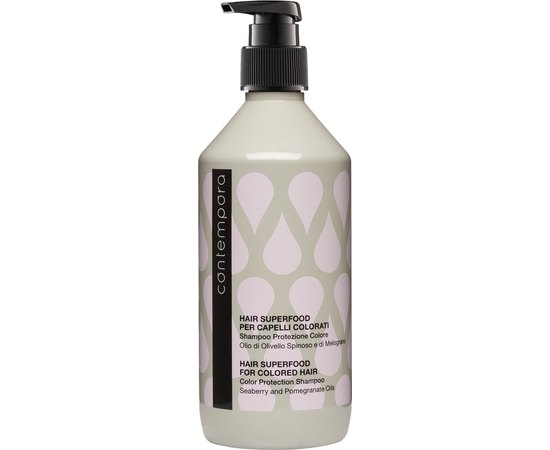 Шампунь для збереження кольору з маслом обліпихи і граната Contempora Color Protection Shampoo Seaberry and Pomegranate Oils, фото 