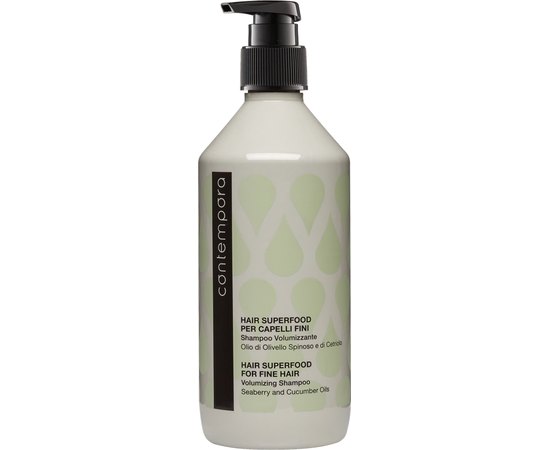 Шампунь для придания объема с маслом облепихи и огуречным маслом Contempora Volumizing Shampoo Siberry and Cucumber Oils