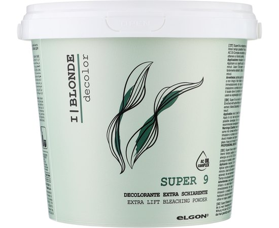 Знебарвлююча пудра 9 вiдтiнкiв Elgon De-Color Super 9 Bleach, фото 