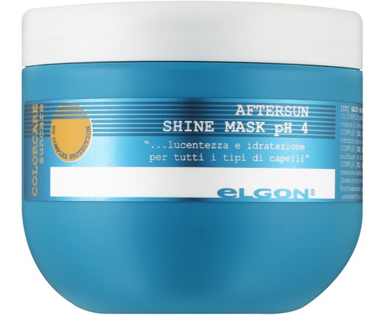 Маска для блеска волос Elgon Сolorcare Suncare Shine PH 4 Mask, 300 ml