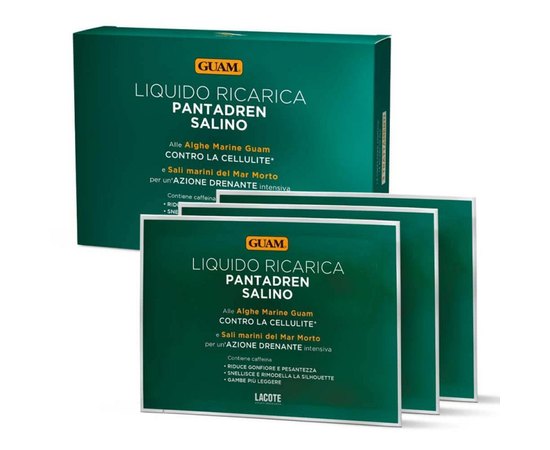 Лосьон для насыщения GUAM Panta Dren Salino, 3х100 ml, изображение 2