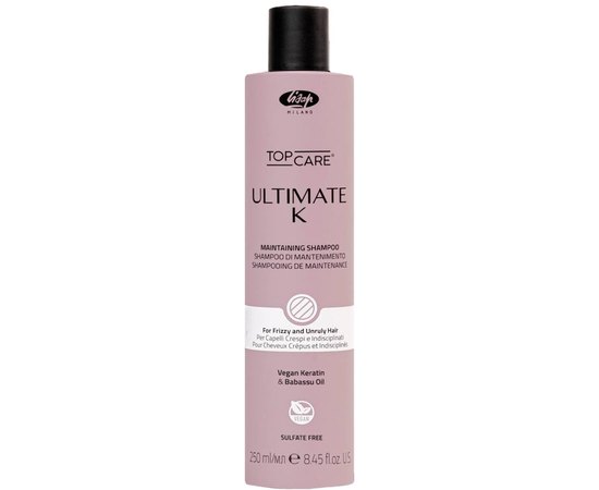 Дисциплінуючий шампунь для волосся Lisap Ultimate K Maintaining Shampoo, 250 ml, фото 