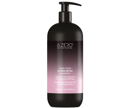 Питательный шампунь для частого использования SeipuntoZero Take Over Hydra Detox Frequent Use Nourishing Shampoo, 1000 ml