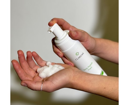Мягкая пенка для очистки Clarena Sensi Peptide Foam, 200 ml, изображение 3