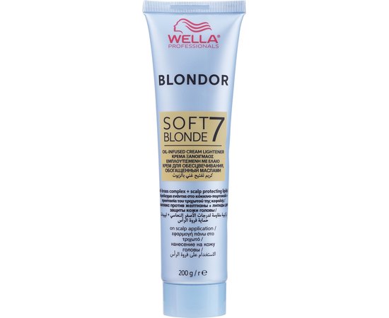 Освітлюючий крем на масляній основі Wella Professionals Blondor Soft Blonde Cream, 200 g, фото 