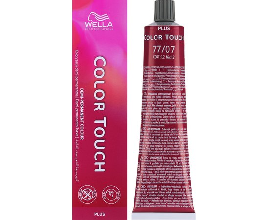 Безаміачна фарба для волосся Wella Professionals Color Touch Plus, 60 ml, фото 