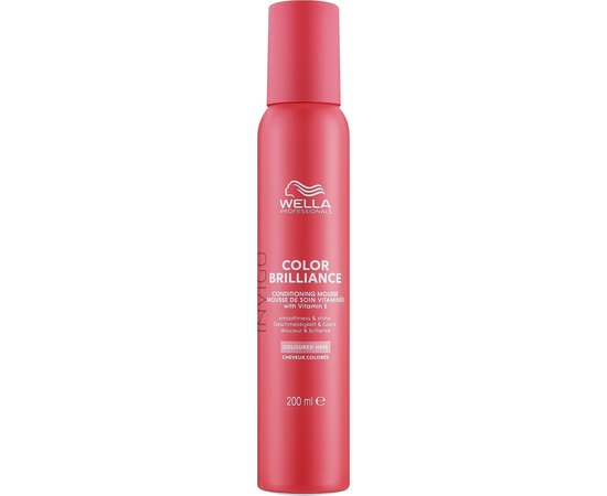 Вітамінний мус для фарбованого волосся Wella Professionals Invigo Color Brilliance Vitamin Conditioning Mousse, 200 ml, фото 