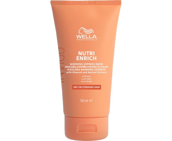 Термоактивная маска с экстрактом миндаля и абрикоса Wella Professionals Invigo Nutri Enrich Warming Express Mask, 150 ml