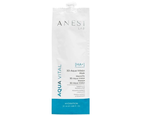 Освежающая и восстанавливающая гель-крем-маска Anesi Aqua Vital 3d-Aqua Vital Vidalys Mask