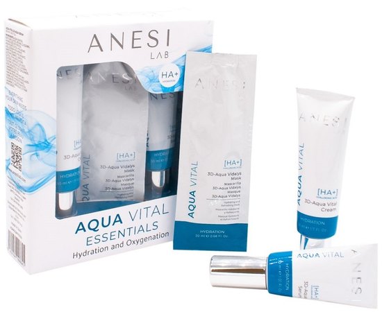 Набір для зволоження та оксигенації шкіри обличчя Anesi Aqua Vital Essentials Box Anesi Lab, фото 