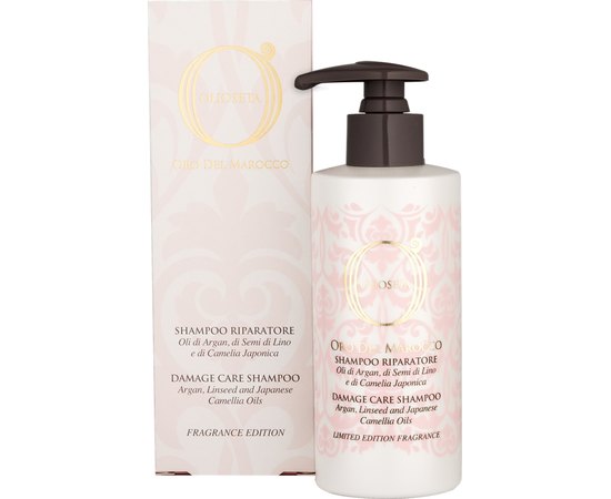Восстанавливающий шампунь для поврежденных волос Barex Olioseta Oro Del Marocco Damage Care Shampoo, изображение 2