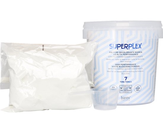 Обесцвечивающий порошок для волос Barex Superplex White Bleaching Powder 7 tones, 400 g, изображение 3
