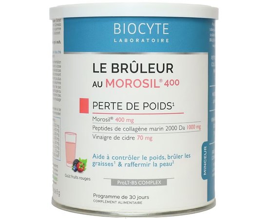 Дієтична добавка Схуднення та підтримка еластичності шкіри Biocyte Le Bruleur Au Morosil, 240 g, фото 