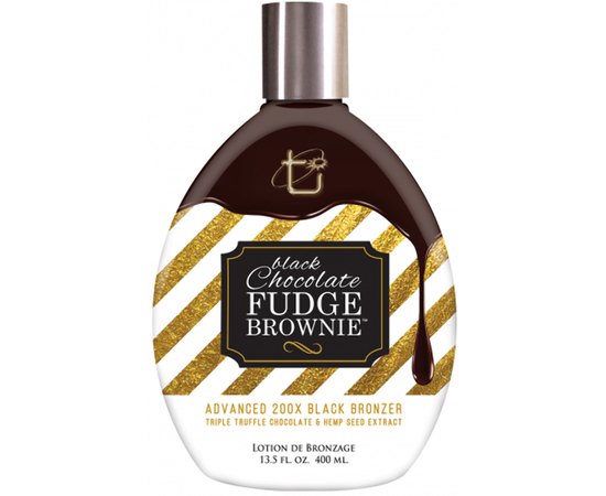 Крем для солярия с тройным трюфельным шоколадом Brown Sugar Black Chocolate Fudge Brownie 200X, 400 ml