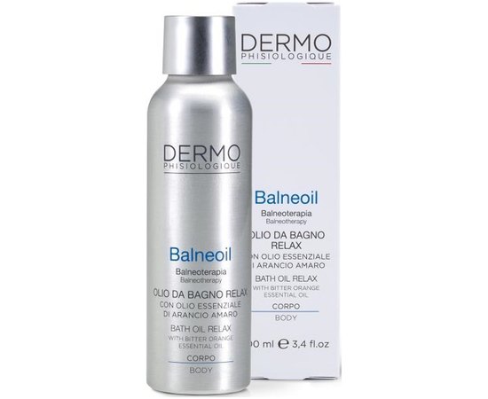 Масло для ванн с эфирным маслом горького апельсина Dermophisiologique Balneoil Bath Oil Relax with Bitter Orange Essential Oil, 100 ml, изображение 2