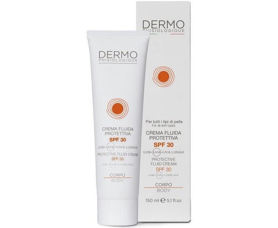 Защитный флюидный крем для лица и тела Dermophisiologique MySun Protective Fluid Cream SPF30+, 150 ml, изображение 2