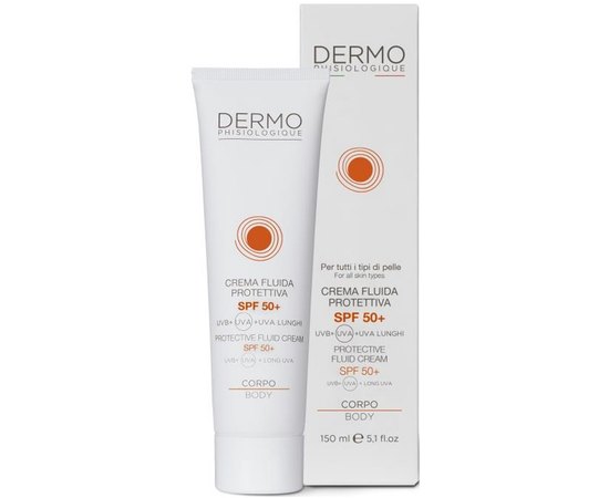 Захисний флюїдний крем для обличчя та тіла Dermophisiologique MySun Protective Fluid Cream SPF50+, 150 ml, фото _ab__is.image_number.default